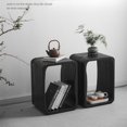 thumbnail image 3 of Mesa auxiliar de esquina minimalista, armario de almacenamiento para cabecera de cama que ahorra espacio, estantes de varios niveles para sala de estar, espacios pequeños, decoración del hogar, 3 of 4