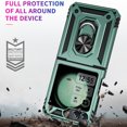 thumbnail image 2 of Dteck for Samsung Galaxy Z Flip 6 Case with Outer Screen Protector, Galaxy Z Flip 6 Case with 
360° Rotate Ring Stand & Hinge Protection, Drop-Proof Full Body Cover for Samsung Galaxy Z Flip6 5G,Green, 2 of 7