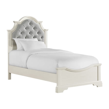 Picket House Furnishings Ulysses Youth Twin UPH Bed in White