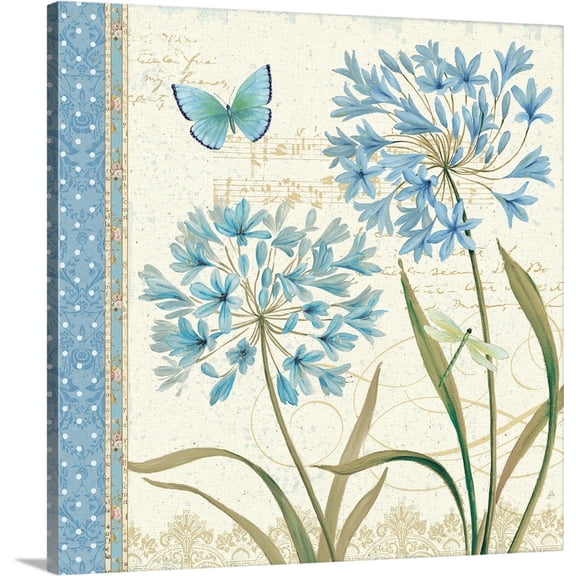 Great BIG Canvas | Daphne Brissonnet Premium Thick-Wrap Canvas entitled Blue Melody III