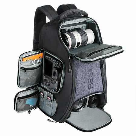 Image of Beschoi Camera Bag Waterproof Camera Backpack 26L Large Capacity for DSLR/SLR Lens Tripod Laptop