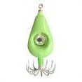 thumbnail image 1 of Anzuelo de calamar, señuelo de pesca, sepia luminosa, anzuelo de pulpo (verde 60g), 1 of 4