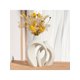 thumbnail image 1 of Ceramic Vase Set Of 2, Round Modern Vase For Nordic Minimalist Book Style Shelf Decor, Donut Boho Aesthetic Vases For Trendy Home Living Room Entryway, 1 of 5