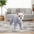 thumbnail image 4 of Adjustable Quick-Drying Dog Towel - Dog Bathrobe Super Absorbent Dog Towels for Drying Dogs | Quick Drying Dog Robes for After Bath Soft Dog Towel | Dog Drying Coat to Keep Dog Warm | Back Zipper, 4 of 6