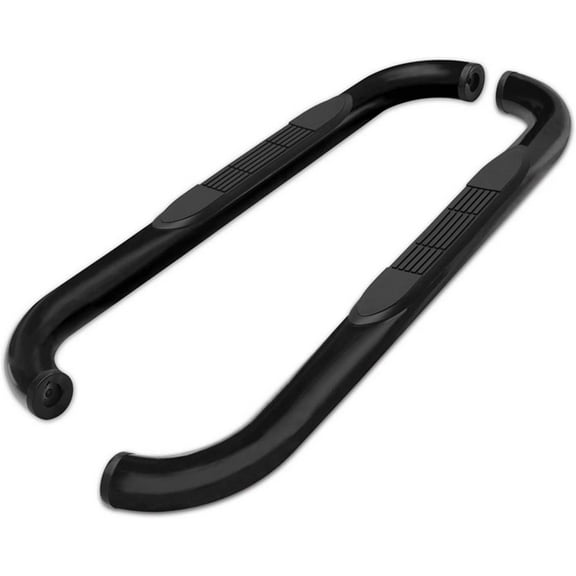 TAC Side Steps fit 1998-2011 Ford Ranger Regular Cab Pickup Truck 3 inches Black Side Bars Nerf Bars Step Rails Running Boards Rock Panel Off Road Exterior Accessories (2 Pieces Running Boards)