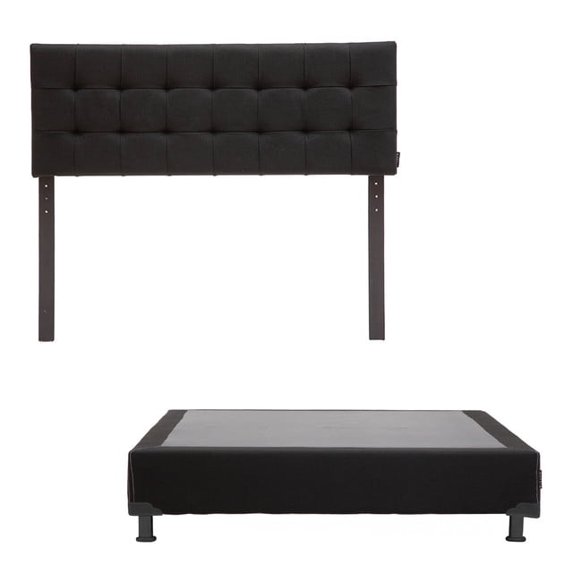 Base de Cama Individual Dicasa Cabecera Catania Negro