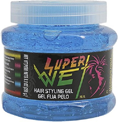 Super Wet Azul Nourishing Jar Hair Styling Gel, 8.8 oz
