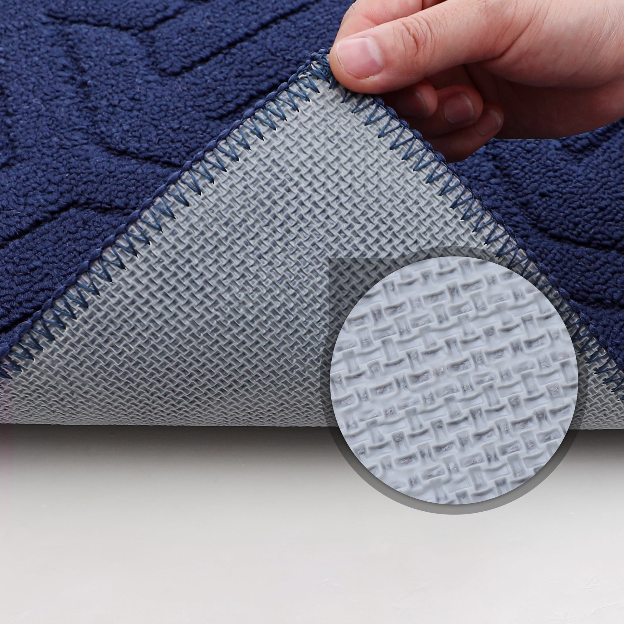 Heeneeso J23 Outdoor Rug Checkered Door Mat, Machine Washable Doormat Indoor Absorbent