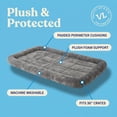 thumbnail image 5 of Vibrant Life Soft Cozy Crate Mat for Dogs, Gray, 36 in x 22 in, 5 of 11