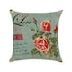 thumbnail image 5 of Funda de almohada de flores Injueey fácil de cambiar cojín decorativa suave y duradera poliéster, 5 of 6