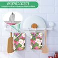 thumbnail image 4 of Yayeee Pot Holders Kitchen Heat Resistant with Pocket 7"x9.8" Cotton Oven Cooking Hot Pads, White Flowers, 4 of 7