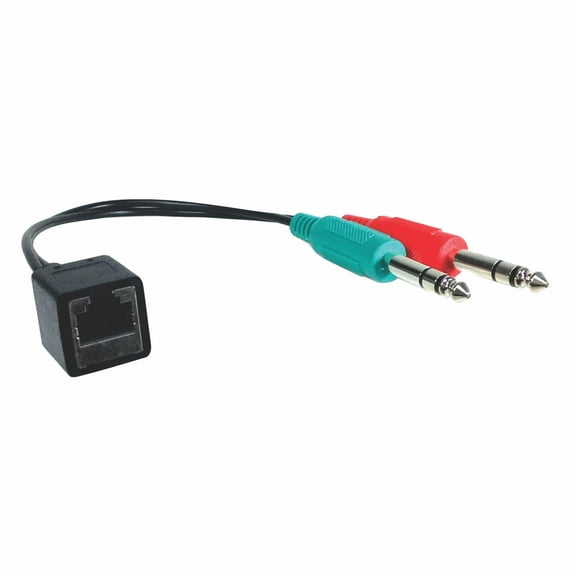 RJ45 (female) to Dual TRS (male) Adapter Cable for AXIA