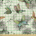 thumbnail image 2 of Ambesonne Butterfly Fabric by the Yard Upholstery, Soft Colored Animals, 1 Yard, Multicolor, 2 of 5