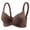 Coffee, variant on Womens Elegant Lace Bras Allover Floral Front Bow Adjustable Straps Everyday Bra Supportive Seamless No Underwire Push Up Bra Green 36