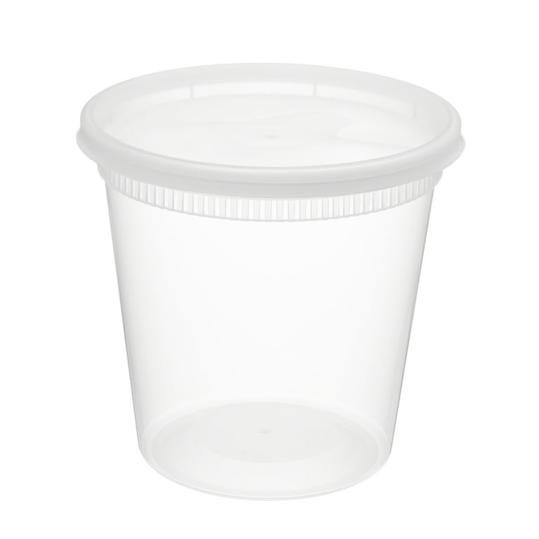 Disposable Soup Bowl Cup Containers with Lids Paper Soup Cups Takeaway Tubs  Deli