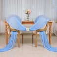 thumbnail image 6 of Cheesecloth Table Runner, 13Ft Light Blue Long Cheese Cloth Boho Gauze Table Runner for Wedding Bridal Baby Shower Birthday Holiday Party Sheer Table Decorations,1 Pcs, 6 of 6