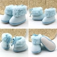 thumbnail image 3 of Actoyo Infant Boots Winter Warm Baby Girl Shoes Anti-Slip Toddler Snow Boots Prewalker Newborn Slippers Blue 0-6 Months, 3 of 11