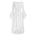 GUGUbb Purple Dress 2024 Gothic Style Retro One Shoulder Sleeves And Waist