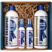 Exhibitor's Quic Shampoo & Conditioner (32 oz Each) + Free Quic Braid & Quic Sheen (4 oz Each) – Enhances Shine, Softness & Perfect Braids