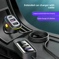 thumbnail image 5 of 66W USB C Car Charger PD Fast Car Charger with Cable Multi Port Adapter for iPhone Android 12V 24V Car SUV Truck Van, 5 of 10