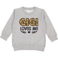 thumbnail image 2 of Inktastic Gigi Loves Me Grandchild Leopard Toddler Sweatshirt, 2 of 4