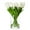 White, variant on Viworld 12" Artificial Silk Tulip Wedding Bouquet (16 Count)
