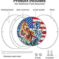 thumbnail image 4 of Acrylic Jigsaw Puzzle Suncatcher-Stress Relief Jigsaw Puzzle, Window Suncatcher Acrylic Puzzle, DIY Suncatcher Kits for Adults, Home Decor Gift for Women, Mom, Friends（7.4in） 4th of July Vermilion, 4 of 9