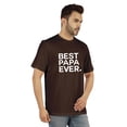thumbnail image 2 of Inkmeso T-Shirt Graphique Imprimé pour Hommes Best Papa Ever.€ Col Rond Tee pour Cadeau de Fête des Pères, 2 of 7