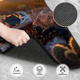 thumbnail image 3 of Zufioo Lizard With Sunglasses Sunset Print Car Floor Mats Four-piece Set, Car Interior Accessories - Corrosion-resistant, Non-Slip, Suitable for Cars, Trucks, Vans, 3 of 7