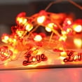 thumbnail image 4 of Matoen Valentine's Day Love Rose Love Small Colourful Lights String Lights, 78 Inch 20LEDs String Lights Battery Box Model Christmas String Lights, 4 of 7