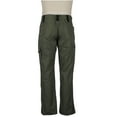 thumbnail image 5 of Mens Cargo Pants Casual Solid Zipper Multiple Pockets Outdoor Straight Type Trousers Olive Green, 5 of 8