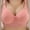 Pink, variant on Samickarr Wireless Support Bras for Women Full Coverage Gathered Push Up Lingerie Minimizer Bras Thin Breathable Adjustable Beauty Back Daily Underwear Bralettes
