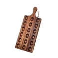 thumbnail image 4 of simhoa Wood Egg Holder Rack Egg Organizer Rack Rustic Egg Platter Fruit Bread Serving Platter for Camping Cabinet Household Tabletop 18 Holes with Handle, 4 of 8