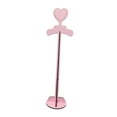 thumbnail image 1 of Tnarru Heart Topped Dress Hanger Clothing Rack Wood Shop Baby Clothes Display Stand Pink, 1 of 8