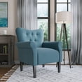 thumbnail image 5 of BELLEZE Accent Chair Armchair for Living Room - Allston (Baby Blue), 5 of 7