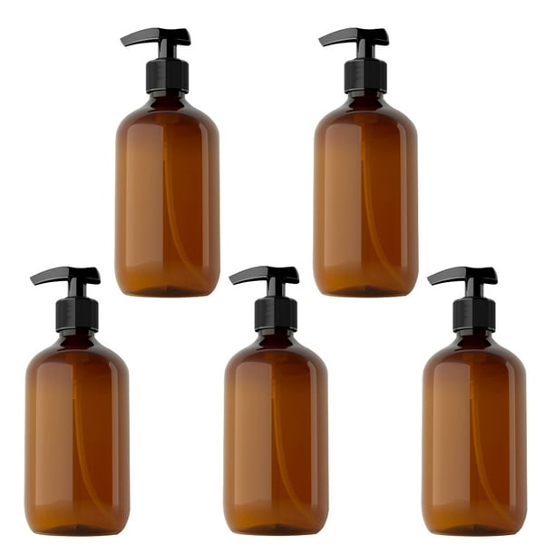 5pcs 500ml Sub-empaques Botellas de prensa Maquillaje portátil Emulsión Botellas