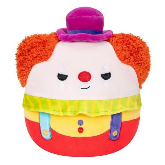 Squishmallows Official Kellytoy 8 Inch Bimbi the Clown Evil Look Select Series Black Tag Only 10,000K Made Stuffed Toy