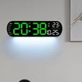 thumbnail image 7 of YOHAVEN Large Digital Wall Clock 13.7" with Date Temperature Auto DST Night Light Remote Control, RGB LED Display Alarm Clock for Bedroom Living Room Office Gym Kitchen Decor, 7 of 7