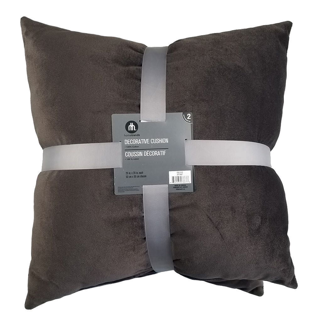 hometrends Cotton Velvet 2-Pack Decorative Cushion