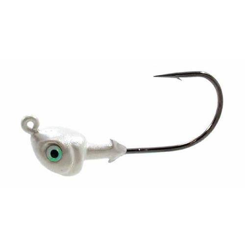 (3 pack) Strike King Flat's Jig Head 3/8oz Pearl Fishing Jig