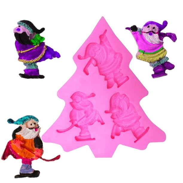 Esquí Feliz Navidad Molde De Silicona Para Hornear Diy Chocolate Caramelo Fondant Pastel Decoración Cera Herramienta Speravity HA039290-00