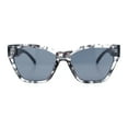 thumbnail image 3 of Womens Bold Thick Chain Jewel Arm Oversize Cat Eye Plastic Sunglasses Slate - Black, 3 of 6