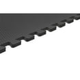 Norsk Black 24 in. x 24 in. EVA Foam NonToxic Solid Color Interlocking