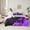 Black Purple, variant on Erosebridal Gamer Bedding Twin Size, Purple Blue Lightning Bed Set, Gaming Video Gamer Bedding Sets Twin Size, Microfiber Room Decor Reversible,7pcs