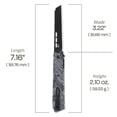 thumbnail image 5 of CRKT Zephyr Everyday Carry Folding Knife with Liner Lock: 14C28N Steel Plain Edge Blade, Black & White G10 Handle, 3850W, 5 of 5