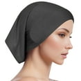 thumbnail image 2 of Yoyauz Muslim Women Wearing Headscarf Hat, Solid Color Headscarf Hat, Elastic And Breathable Lower Cover, Fully Covered Lower Pipe Cap, 2 of 5