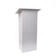 thumbnail image 1 of FixtureDisplays® White MDF Wood Podium Church Pulpit School Lectern Conference Debate Stand 23X12X44" 10051, 1 of 12