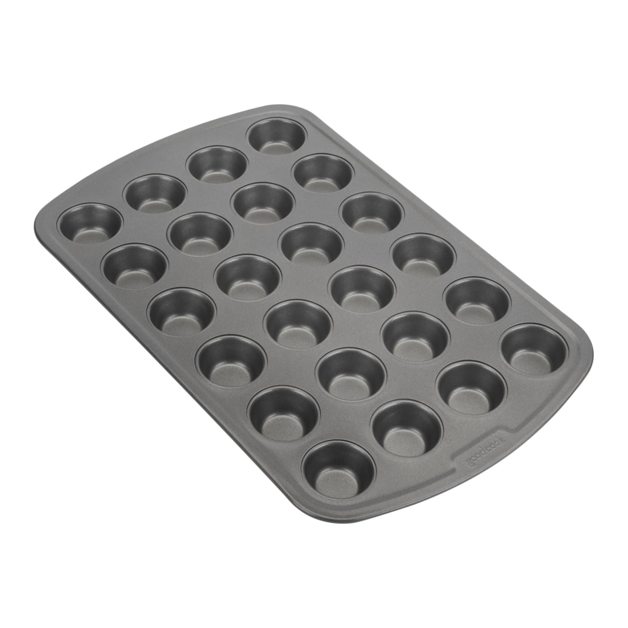 GoodCook 48-Cup Nonstick Steel Mini Cupcake and Muffin Pan, Gray