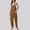 Coffee, variant on Sentmoon Music Festival Rompers Women Overalls Regular Fit Solid Color Sleeveless Adjustable Strap Jumpers for Women with Pockets S-3XL