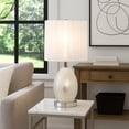 thumbnail image 6 of Benjara 20" Glass Table Lamp- 9W LED- 3 Way Switch- Egg Shape- Silver, 6 of 7
